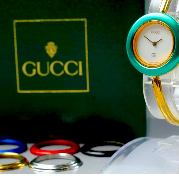 Gucci Vintage Luxurious Bracelet Watch 14k Gold Plated - Picture 1 of 9